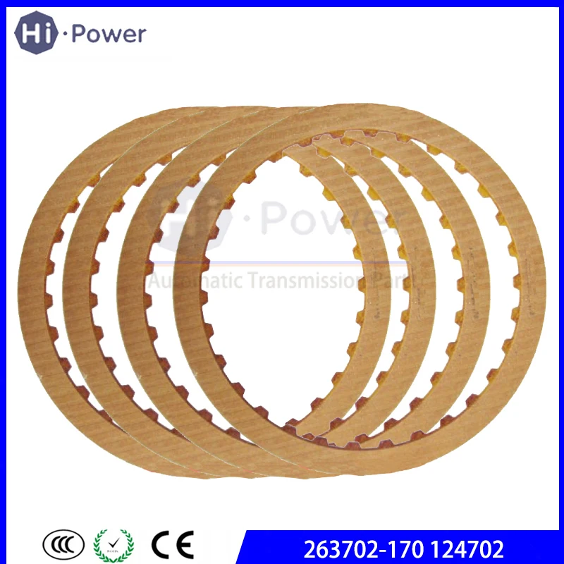 

5pcs F4A51 F5A51 R4A51 R5A51 V4A51 V5A51 Transmission Friction plate 2nd BRAKE 263702-170 124702 97-up 179mm 30T 1.7mm