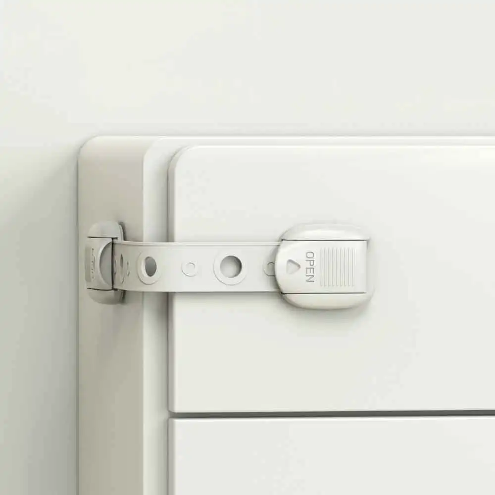 vvocci Baby Safety Locks 5 PCS Adjustable Multi Latches for Cabinets and Drawers Anti-Pinch Hand Buckle Prevent Accidents