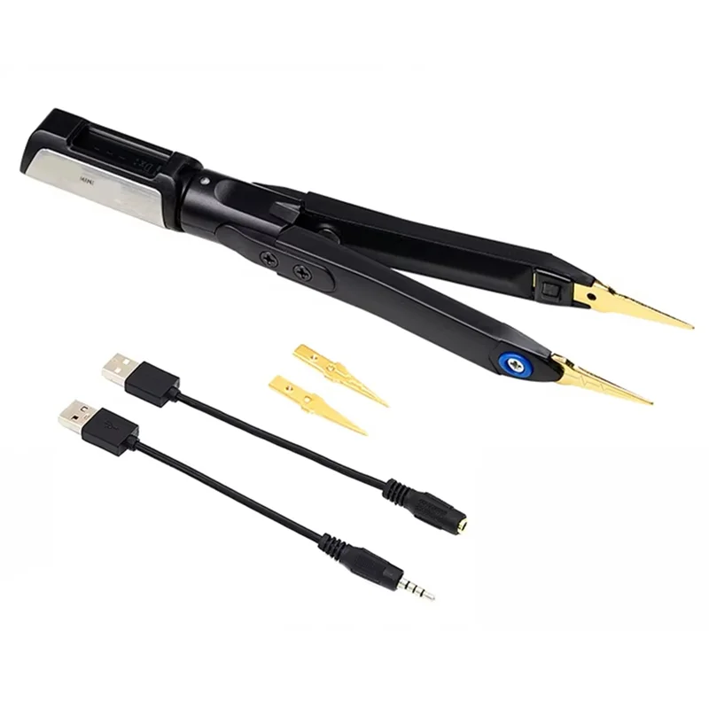 

-A51Z DT71 Intelligent Digital Tweezers Mini SMD Tester LCR Meter Diode Resistor 10Khz Signal Generator Auto Scan OLED Display