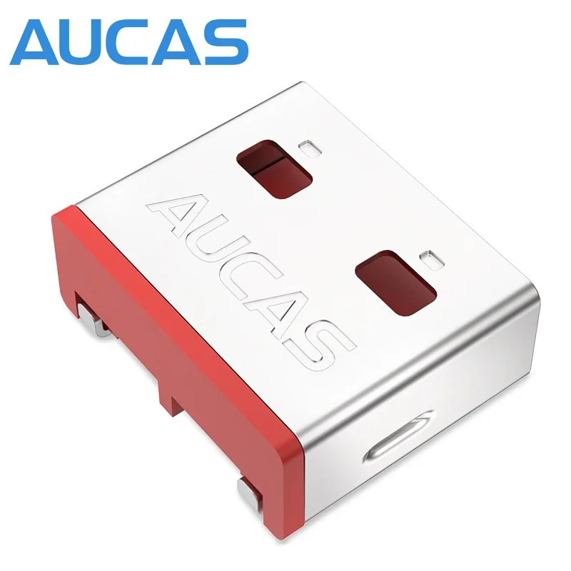 Aucas USB Port Lock FOC Key RJ45 Ethernet Device With Network Data Blocker 10 Pcs Per Set