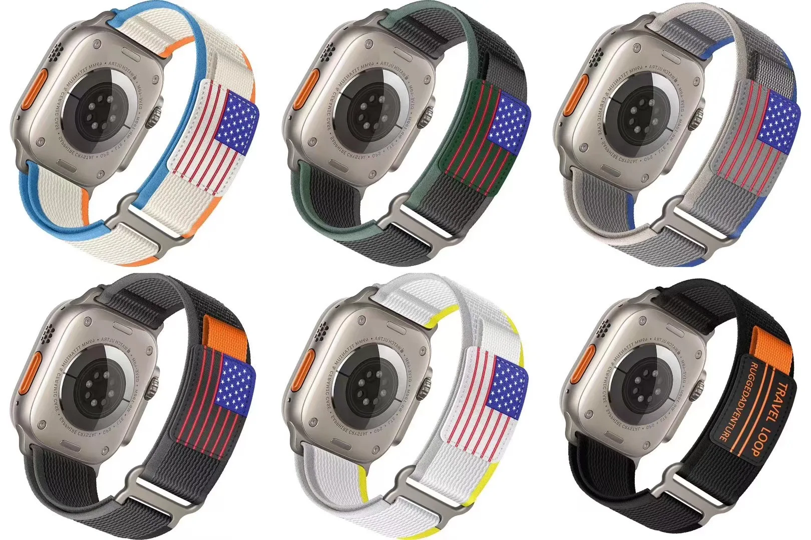 Нейлоновый ремешок для apple iwatch10/9/8/7 42/44/45 мм, нейлоновый браслет Ultra2 8 49 мм, бразильские немецкие флаги, 10 серии, 42 мм, 46 мм