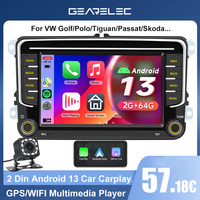 2Din Car Radio For VW Volkswagen Skoda Octavia Golf 5 6 Passat Polo Jetta 7\