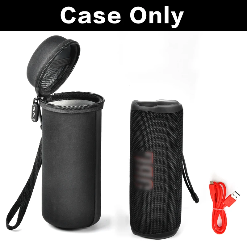 Hard Carrying Travel Case for JBL Flip 4/ Flip 5/ Flip 6/ Flip 3 Splash Proof Bluetooth Portable Stereo Speaker, Fits USB Cable