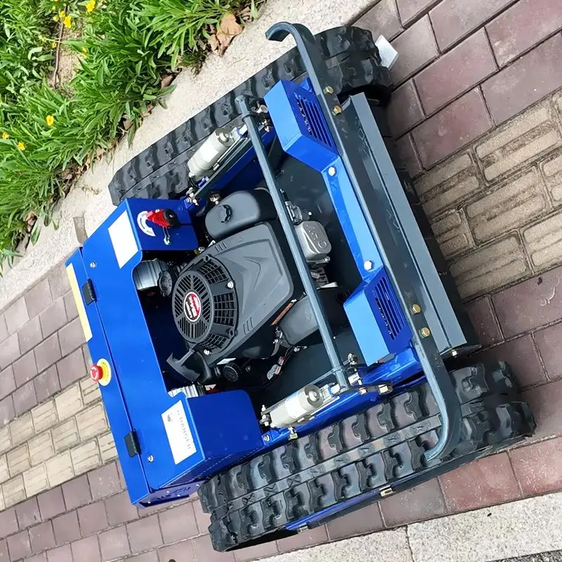 Cortacésped con control remoto, cortacésped con orugas, precio de fábrica personalizado, para cursos de golf, granjas y jardines