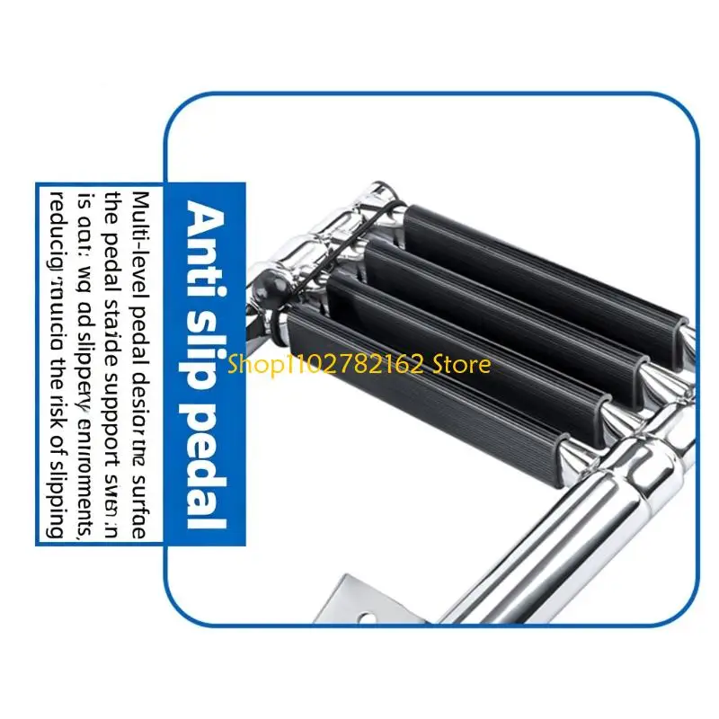 547B Stainless Steel Telescopic Ladder for Yachts and Fishing Boats 4 Sections