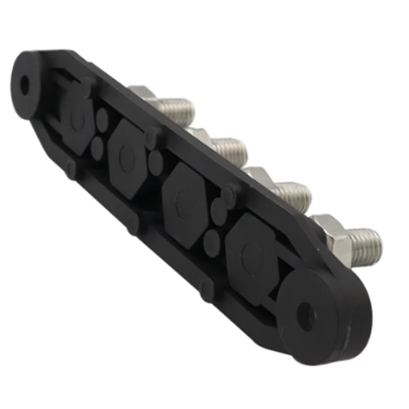 

Popular Busbar Box Plate 250A 4 Terminals High Current Busbar Cable Box Auto Max Connection Amplifier Power Box Parts Nylon M8