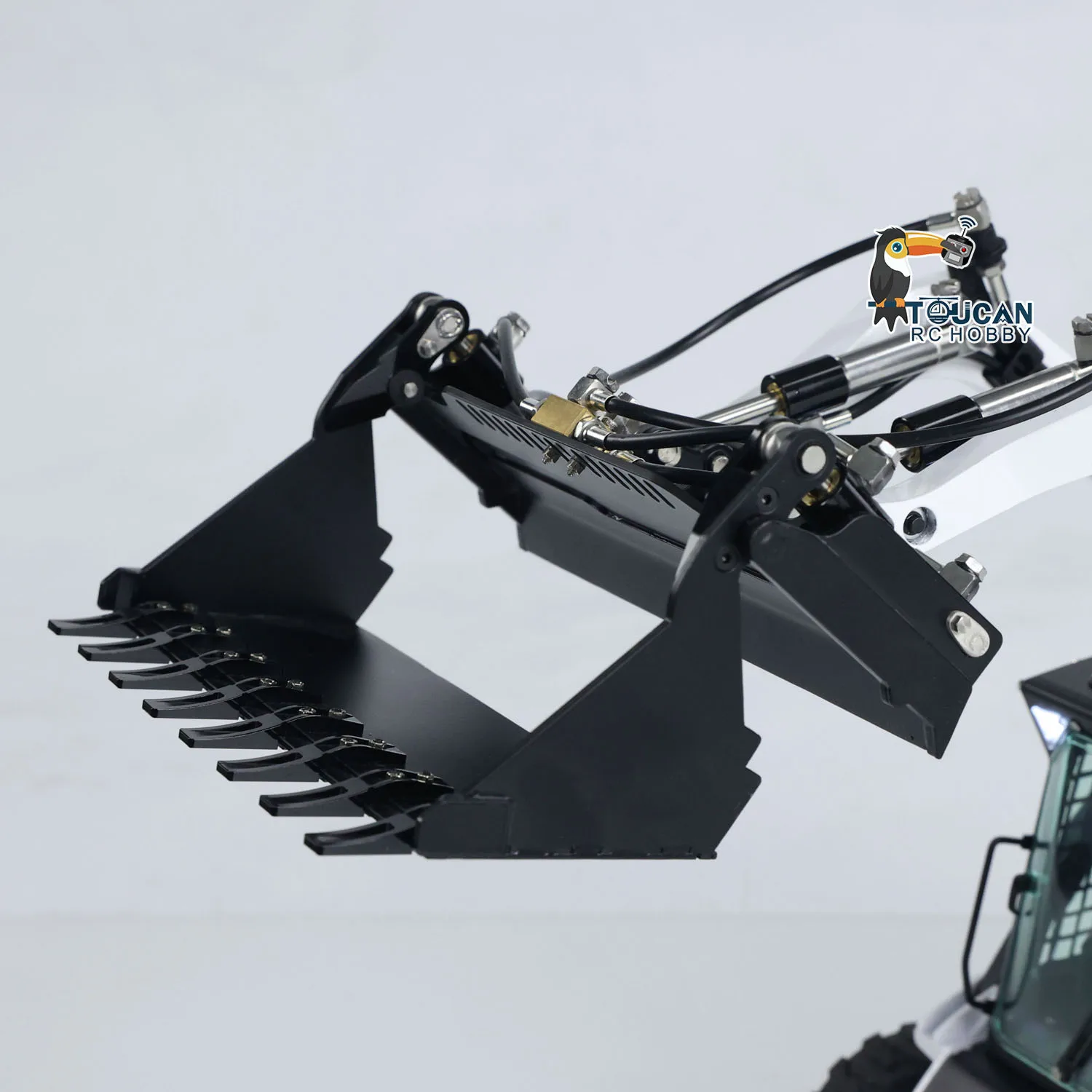 

1/14 Metal LESU Hydraulic RC Loader Aoue LT5H Skid-Steer Wheeled Remote Control Trucks Car TOUCAN DIY Vehicle Model Toys Hobby