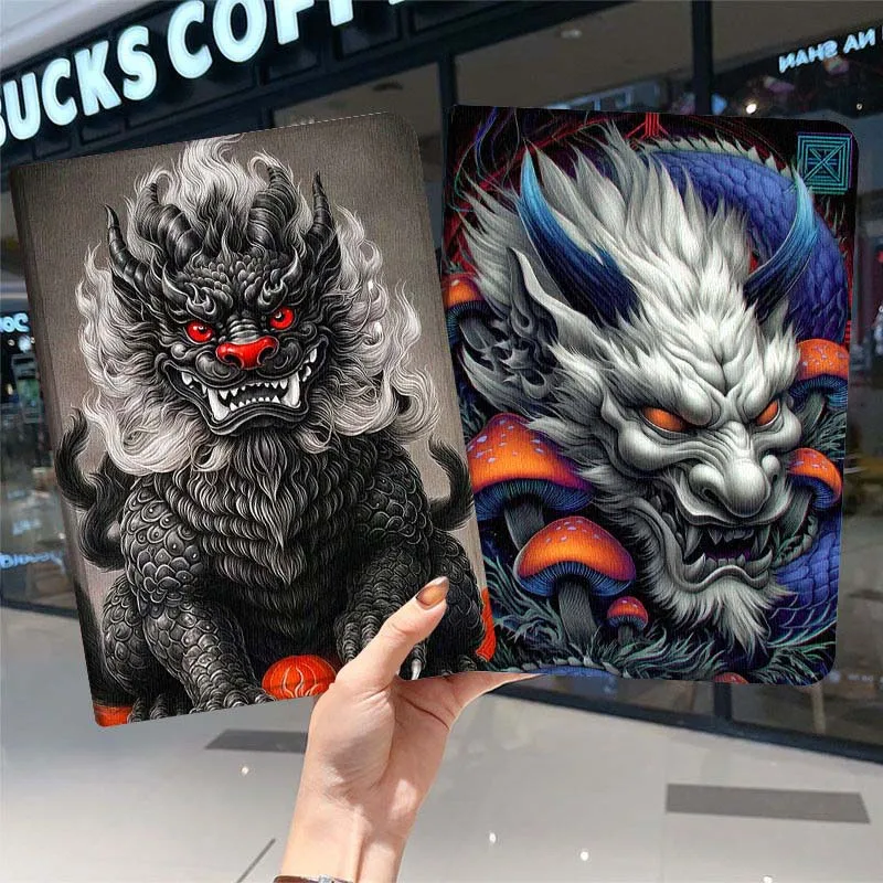 

Art Dragon Illustration For iPad Pro Air Mini 1 2 3 4 5 6 7 7th 8th 9th 10th 11th 10.2 9.7 10.5 10.9 11 2024 2025 Tablet Case