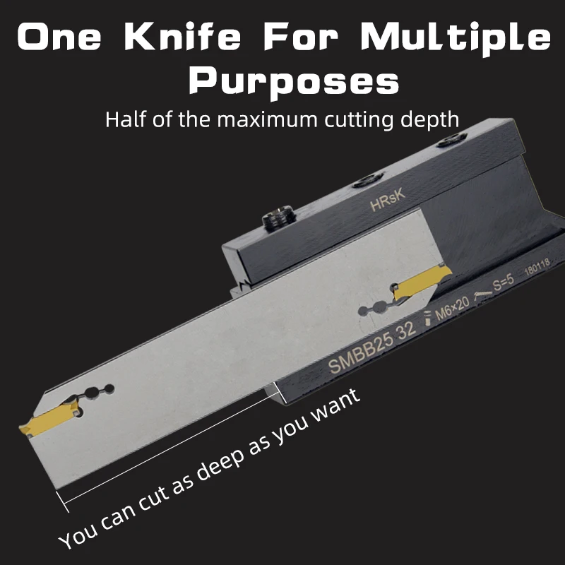 White High Quality Spring Steel SMGB26 SMGB32 Double-Ended Grooving Cutter Plate with SMBB Holder for MGMN/MGGN Series Inserts