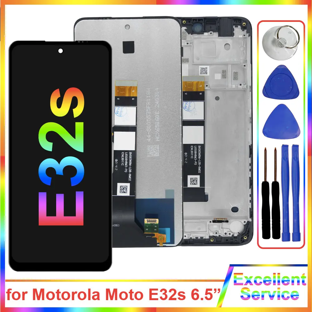 

Tested LCD for Motorola Moto E32s XT2229 LCD Display Touch Screen Panel Digitizer Assembly Replacement for Moto E32s LCD Display