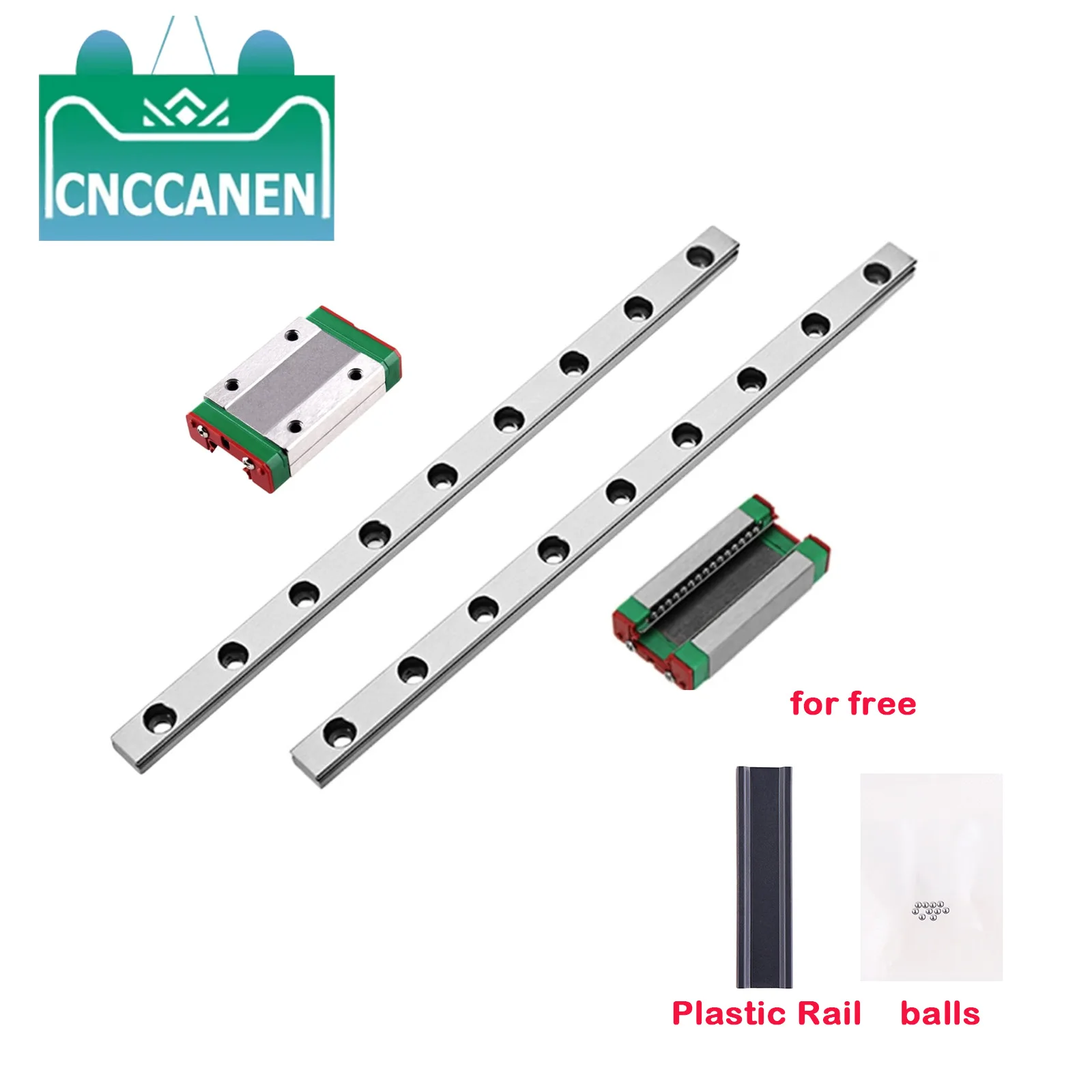 MGN12 MGN15 MGN9 Miniature Linear Guide Rail 100 150 200 250 300 400 500 600 1000mm Linear Guide+1Pc MGN-H Block 3D Printer CNC