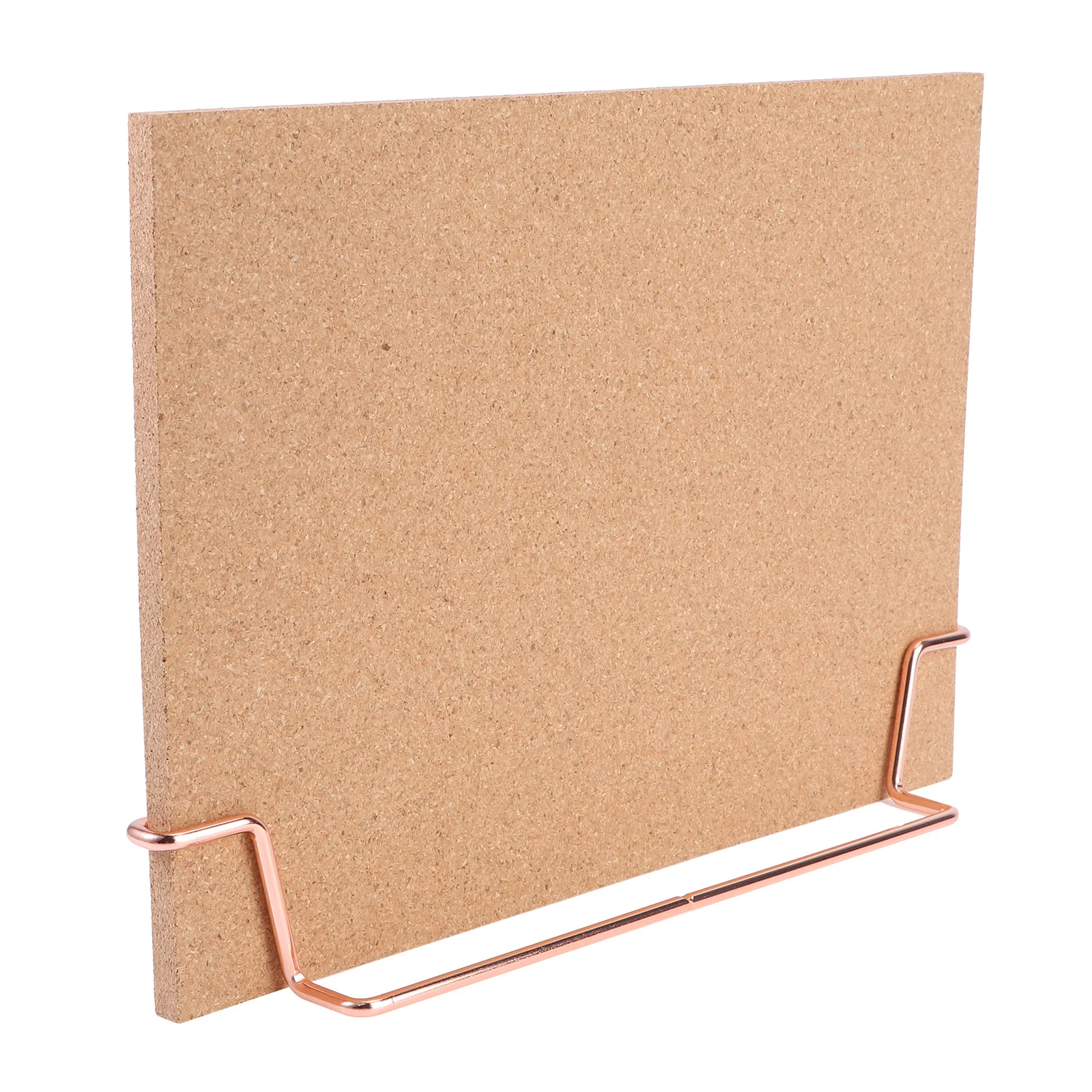 

Bulletin Board with Wooden Frame Rose Gold Stand Kids Drawing Chalkboard Menu Board for Restaurants Pubs Notice Display