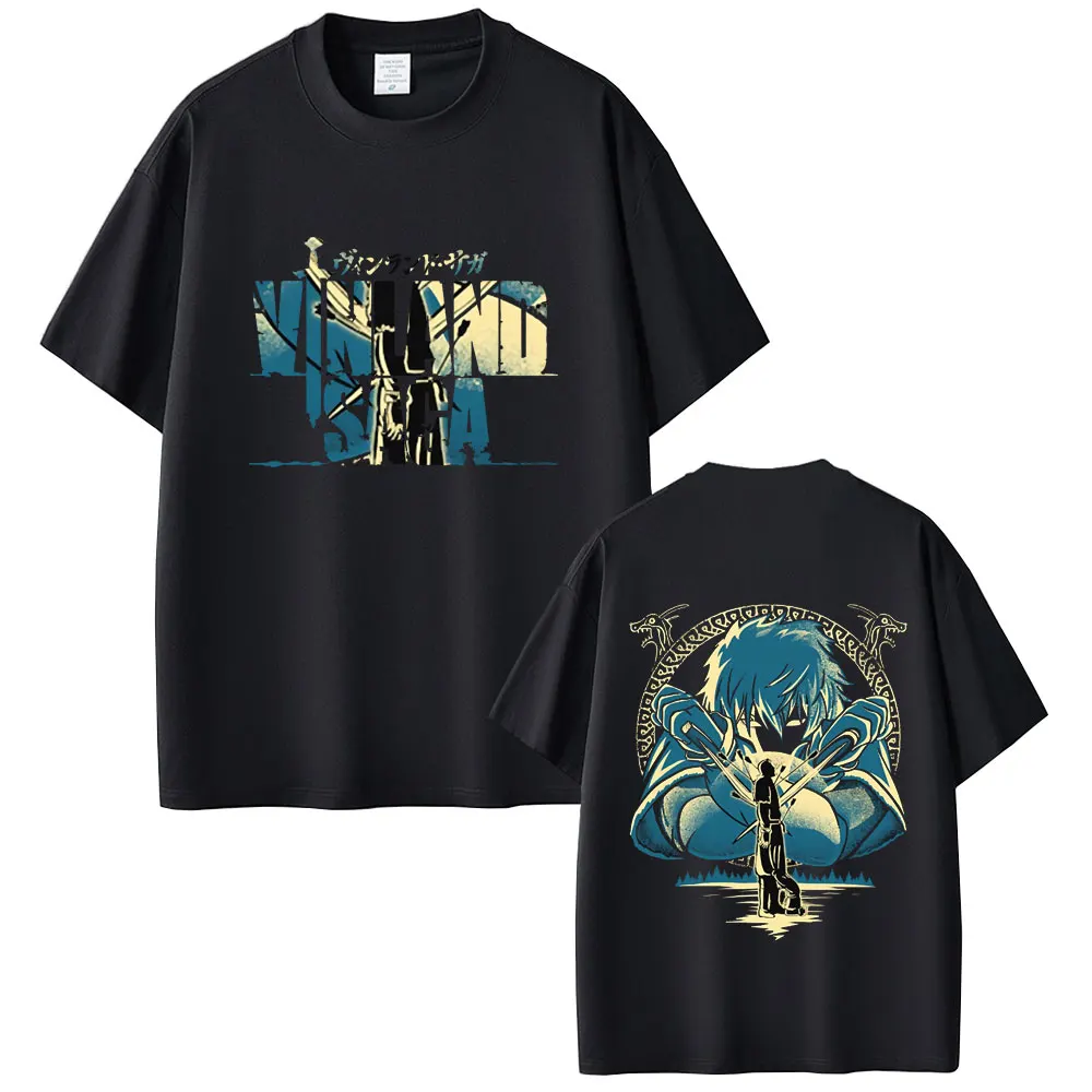 

Anime Vinland Saga Thorfinn Karlsefni Vintage T-shirt Manga Men Women Fashion Casual Oversized T Shirts Male Pure Cotton Tshirt