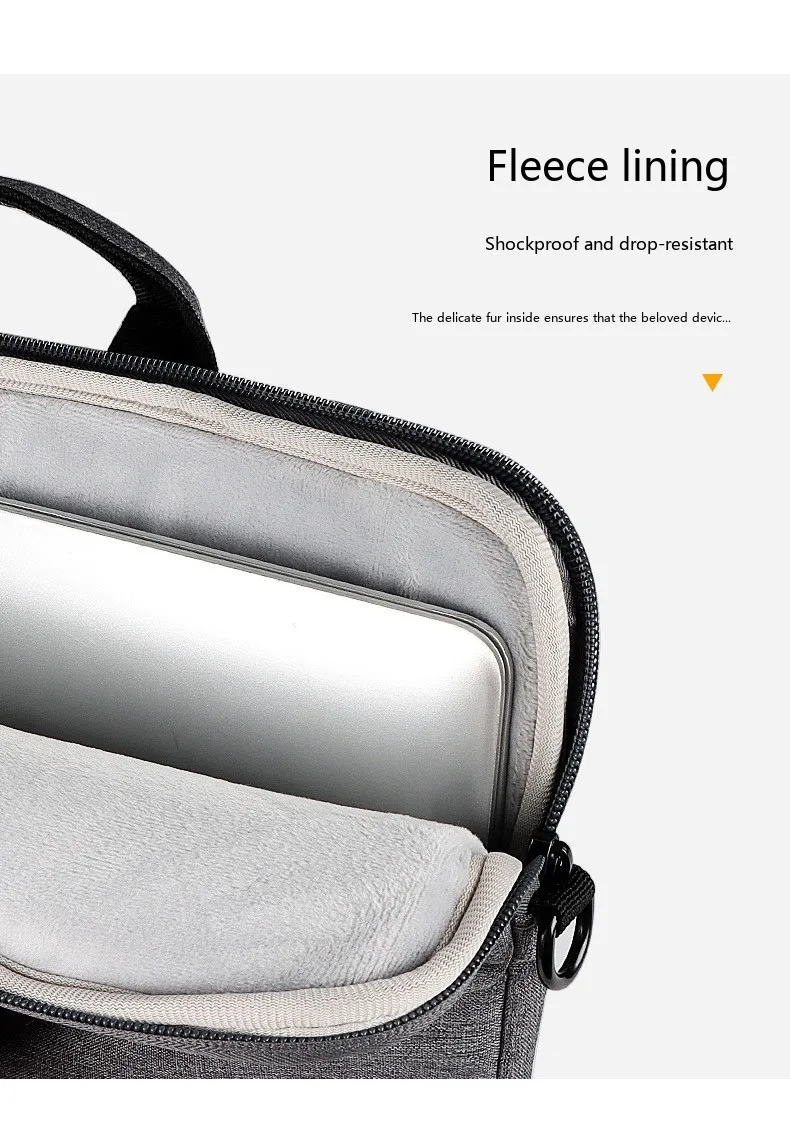 Oxford Laptop-Umhängetasche 14 15 Zoll Wasserdichte Aktentasche für MacBook Tragbare Schulter-Handtasche – Detail 7