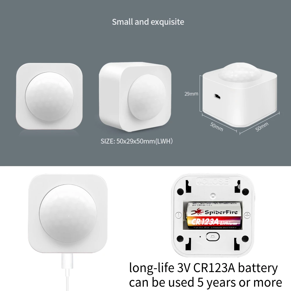 eWeLink APP ZigBee Motion Sensor Smart PIR Infrared Human Presence Detector Smart Home Automation Security Protection System