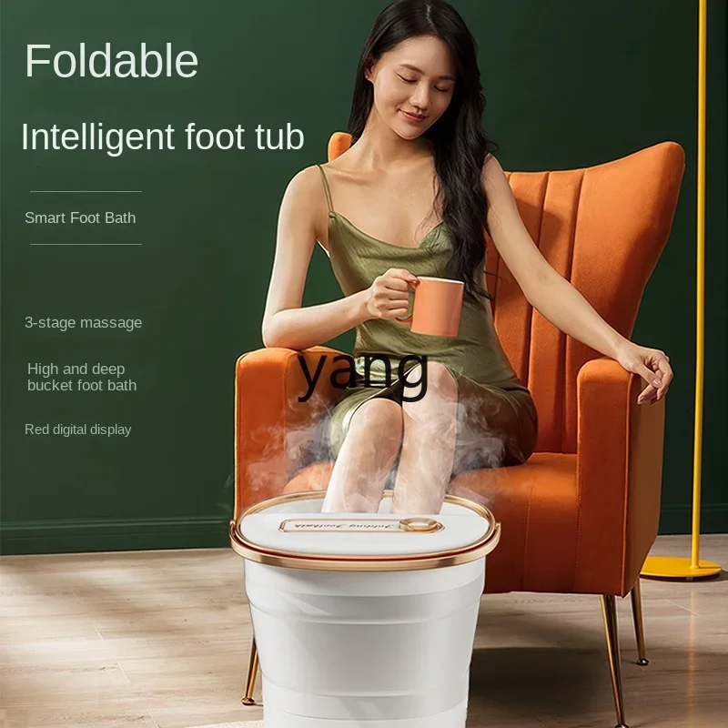 CX  foldable foot soaking bucket automatic foot washing electric foot bath heating