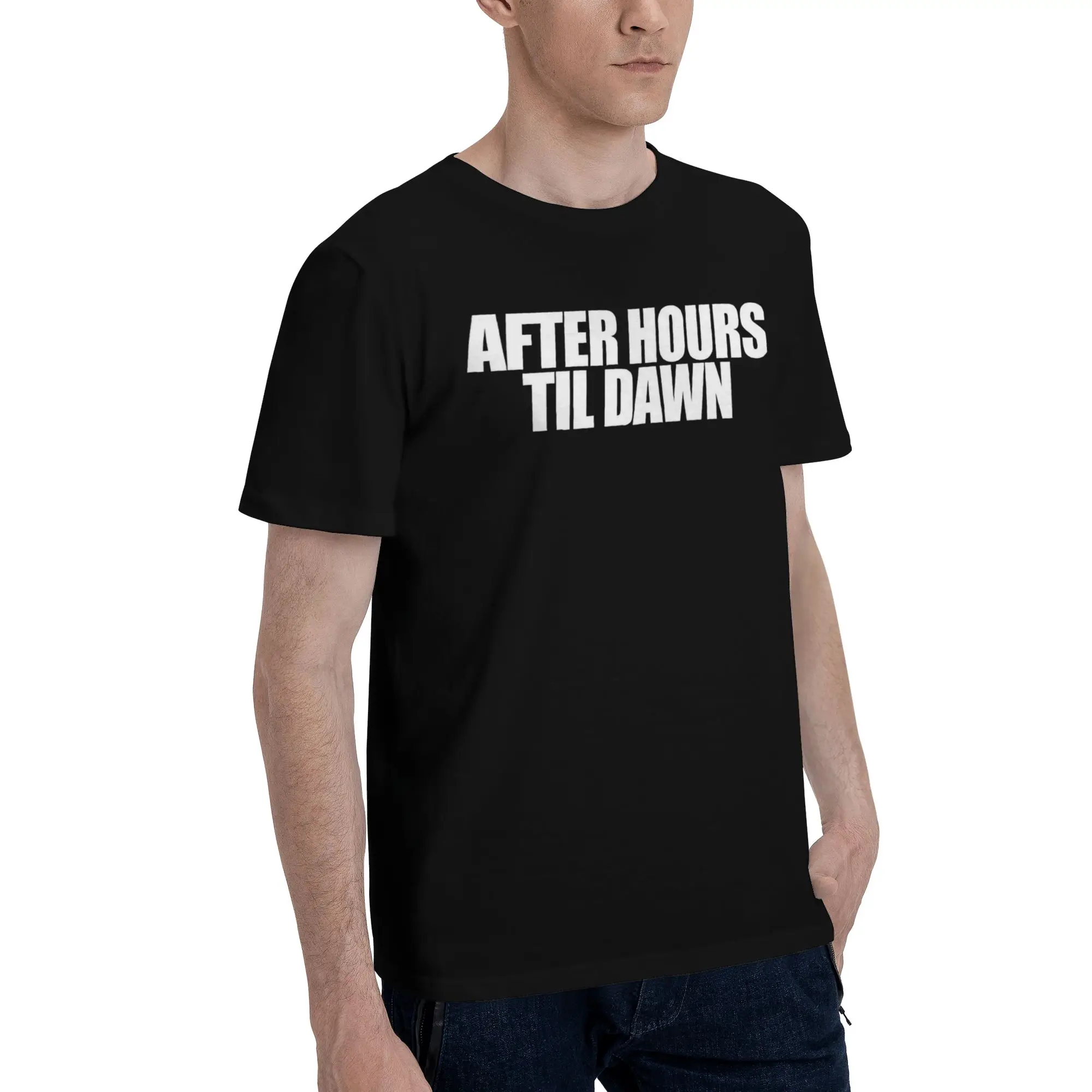 The Weeknds After Hours Til Dawn Tour 2026 Merch Unisex T Shirts Cotton Tee Graphic Print  T-shirt Clothes
