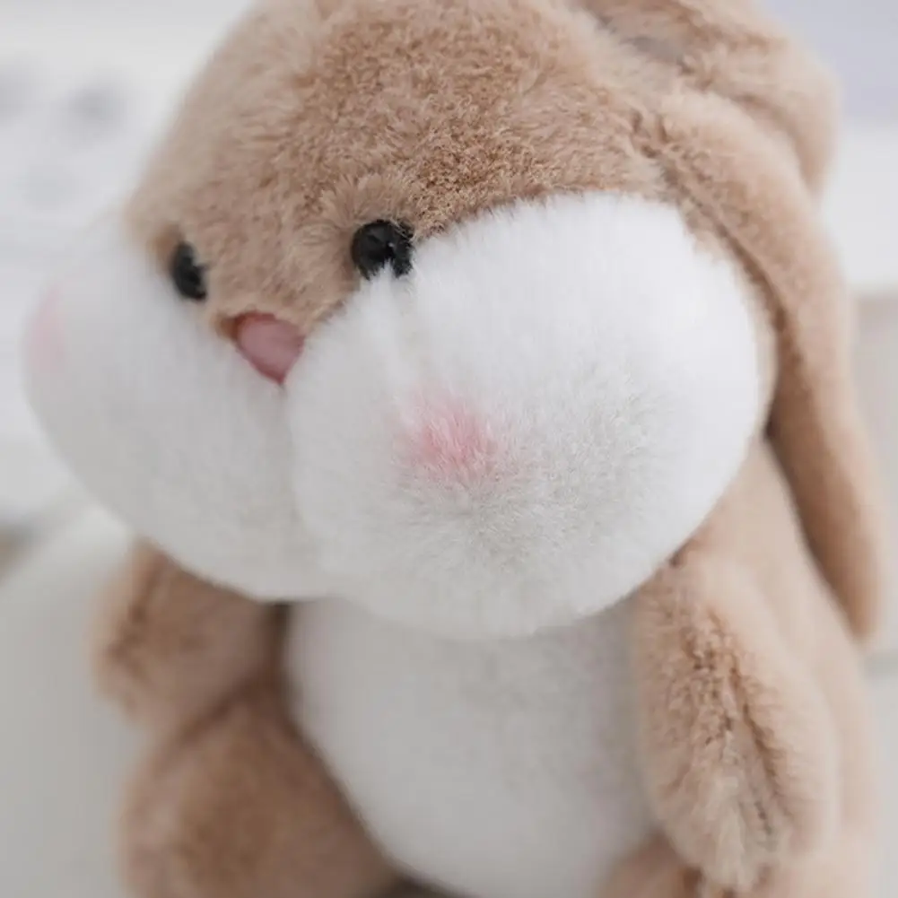 Rabbit Pendant Plush Toy Big Ears Rabbit Velvet Schoolbag Creative Keychain Doll Birthday Gift Cute Bag Charm