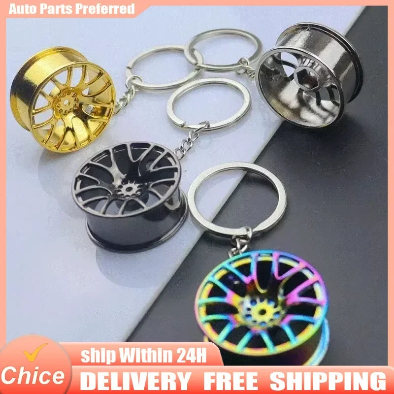 1pcs Creative Wheel Hub Brake Shock Absorber Car Pendant Auto Interior Rear View Mirror Decoration Dangle Trim Accessories