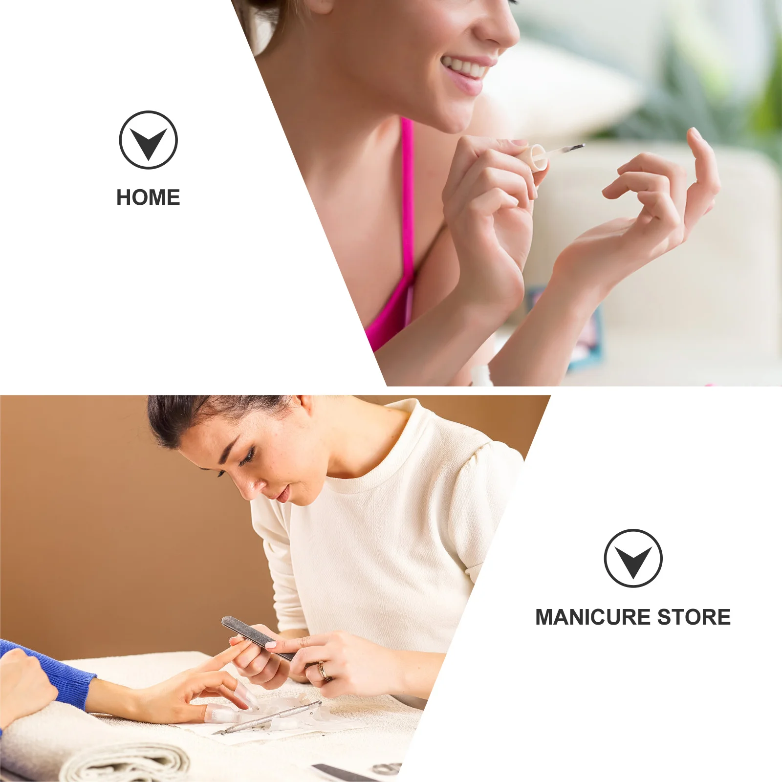 1 ensemble d'autocollants en forme de papier pour Nail Art, Extensions de Gel acrylique en forme de fer à cheval, outil d'extension de manucure facile à enlever, pour Salon de maison