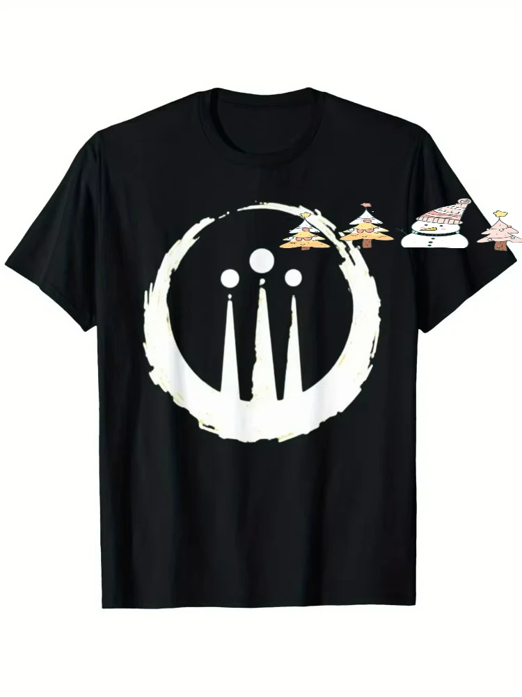 Celtic Druid Wiccan Spiritual Symbol pattern design -100% cotton O-neck short sleeve summer casual men's printed T-shirt.