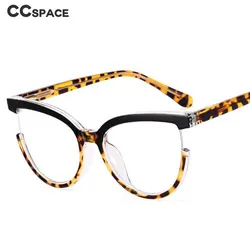 54964 Trending Blue Light Blocking Women 's Leopard Glasses Gaming TR90 Anti Ray Eyeglasses Transparent Fashion Eyewear