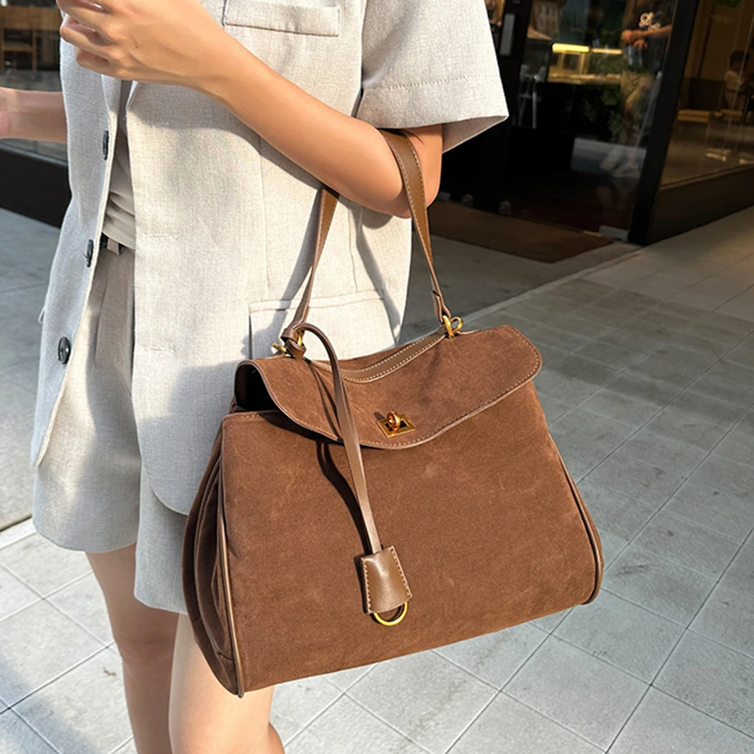 Frosted Berry Purple Tote Bag|Fall and Winter Trend Fashion Style|Single Shoulder Crossbody Bag