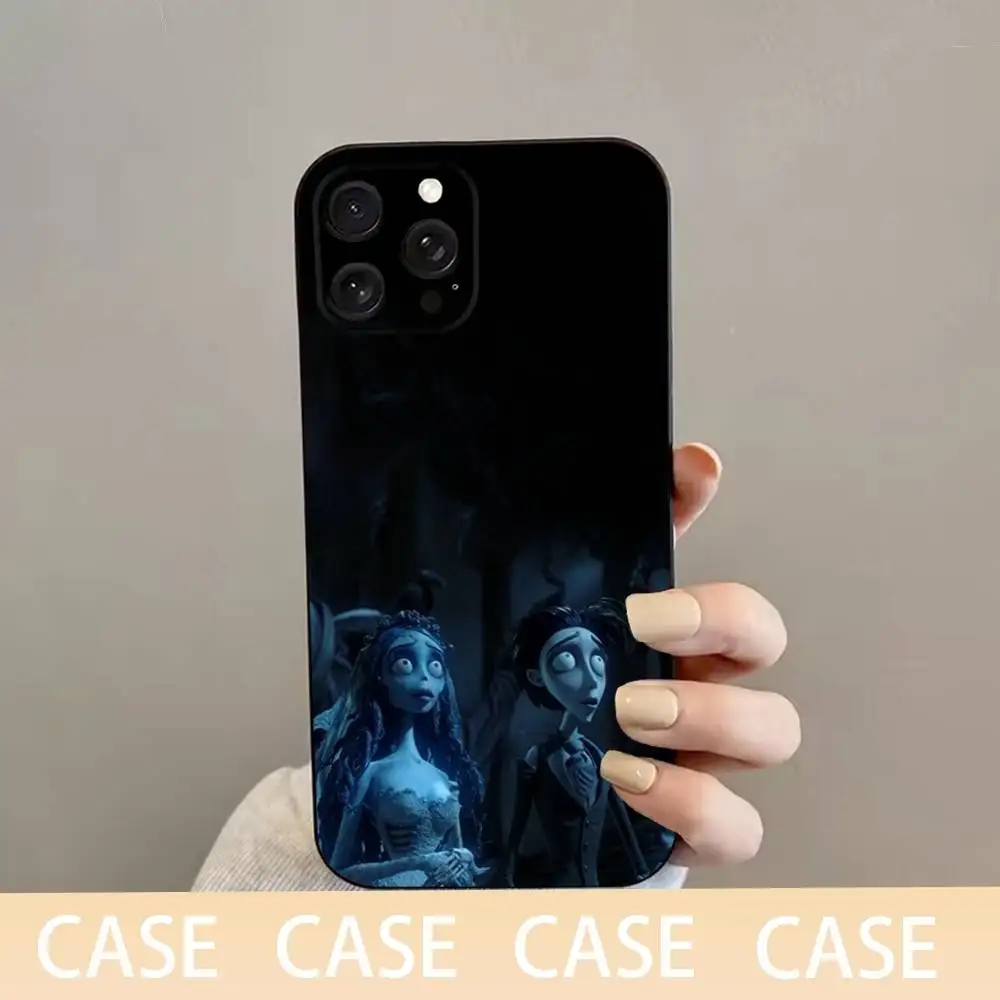 Etui na telefon C-Corpse Bride Victor do iPhone 16,15,14,13,12,11 Plus,Pro Max,XS,X,XR,SE,Mini,8,7,Soft Silicone Black Cover
