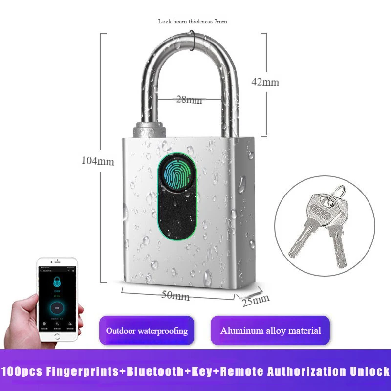 

Приложение OKLOCK + программа + отпечаток пальца + замок с ключом, умный замок, 100 шт., блокировка отпечатков пальцев, телефон, Bluetooth, удаленная авторизация, разблокировка