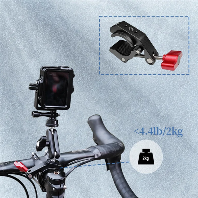 AA60-Universal Super Clamp Multi-Function Strong Clip With 1/4 Inch Screw Hole For Photo Studio Video Light Tripod Microphone