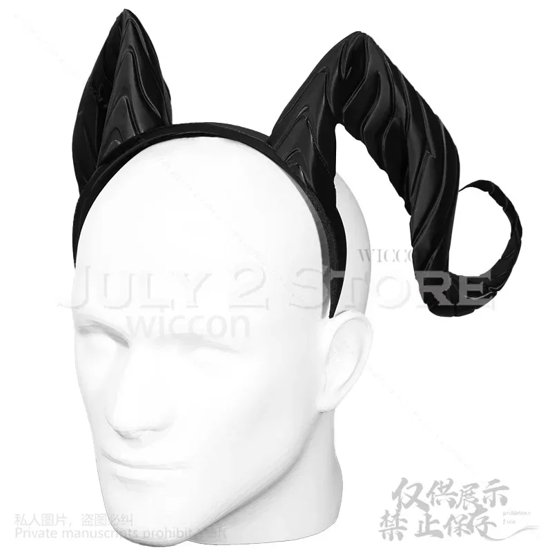 

asdh8@Game Wuthering Waves cosplay Zani Anime Costume 3D Polylactic Acid Sexy Devil Headband Props Simulation Sheep Horn
