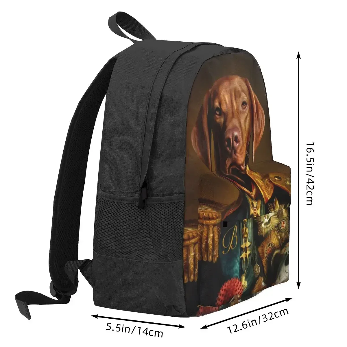 Bertie The Hungarian Vizsla - Dog Portrait Backpacks Boy Girl Bookbag Students School Bags Rucksack Travel Rucksack Shoulder Bag