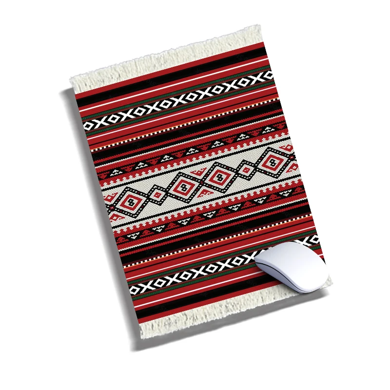

Vintage Oriental Floral Mouse Pad Bohemian Carpet Carpet Mouse Pad Large Mouse Pad with Non Slip Rubber Base for Computer Laptop