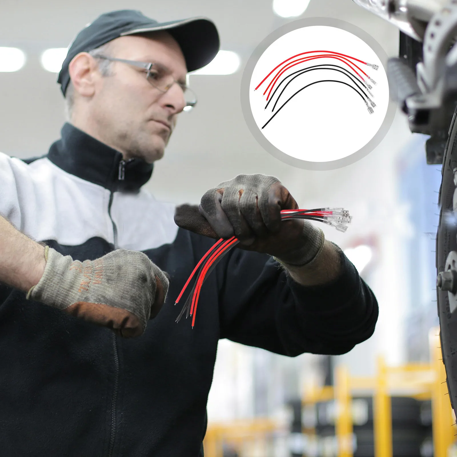 

30Pcs Female Spade Crimp Terminals Insulated Sleeve 2.8mm 4.8mm 6.3mm Quick Connectors Red Black Wire Electrical Pin Connector