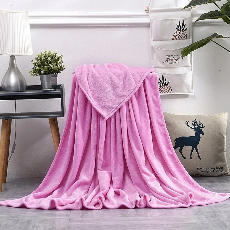 Blanket Swaddling Wrap Toddler Blankets Coral Fleece Single Warm Student Office Winter Cover Leg Nap Bedding Blanket