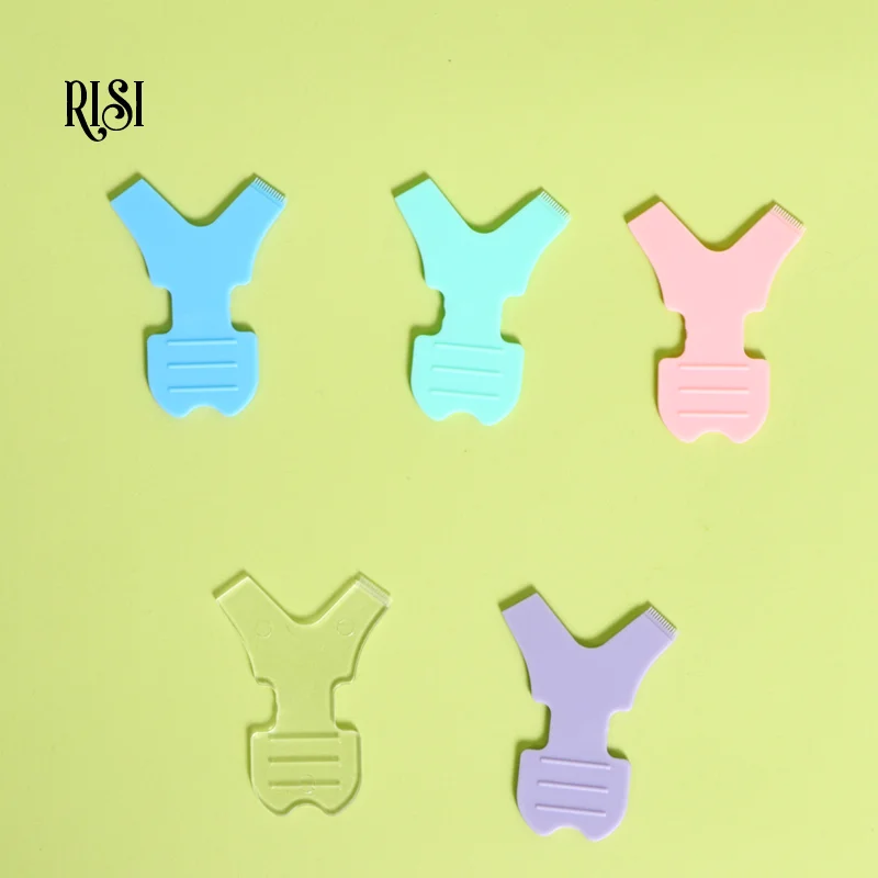 

RISI 10pcs Eyelash Brushes Reuseable Plastic Lash Lift Y Comb Eyelashe Lifting Curler Eye Perm Eyelashes Tools