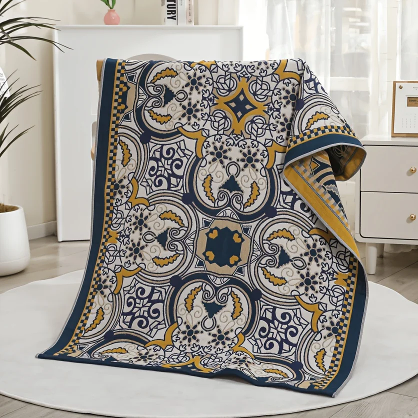Soft & Absorbent 100% Cotton Bath Towel – Quick-Dry, Non-Pilling, Low-Lint Design | Ideal for Home, Beach, Gym | 31×63 in (79×16 view 6