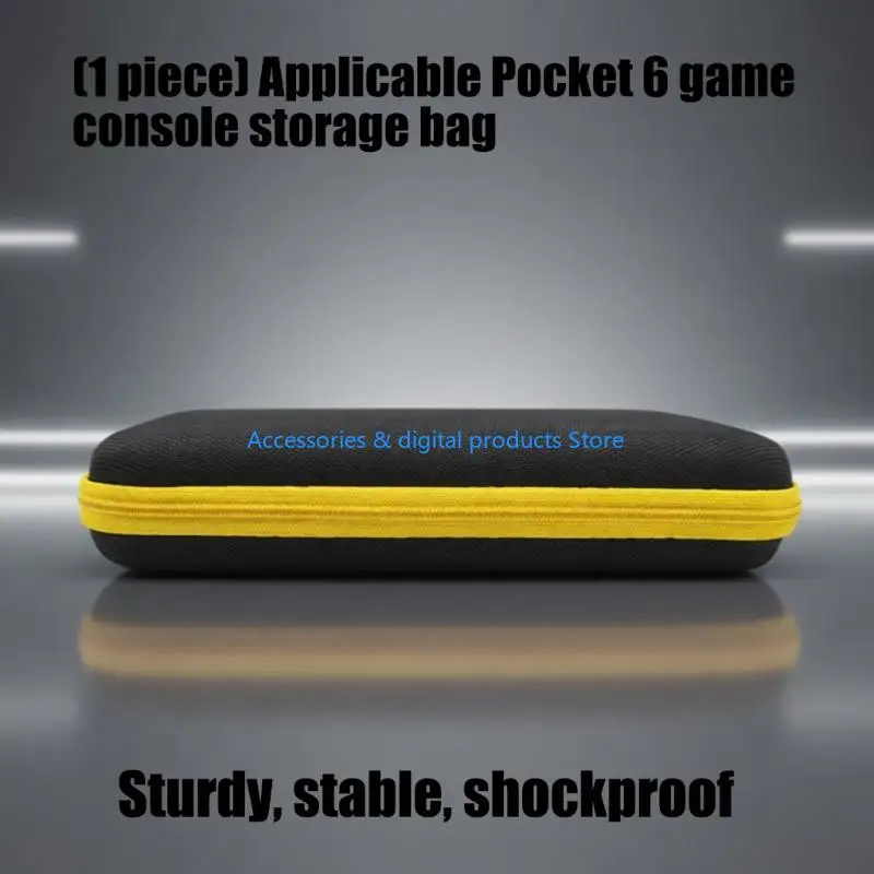 77JD with Pocket for 6 Handheld Game Console Scratchproof Carrying Case Shockproof Storage Bag Hard Case