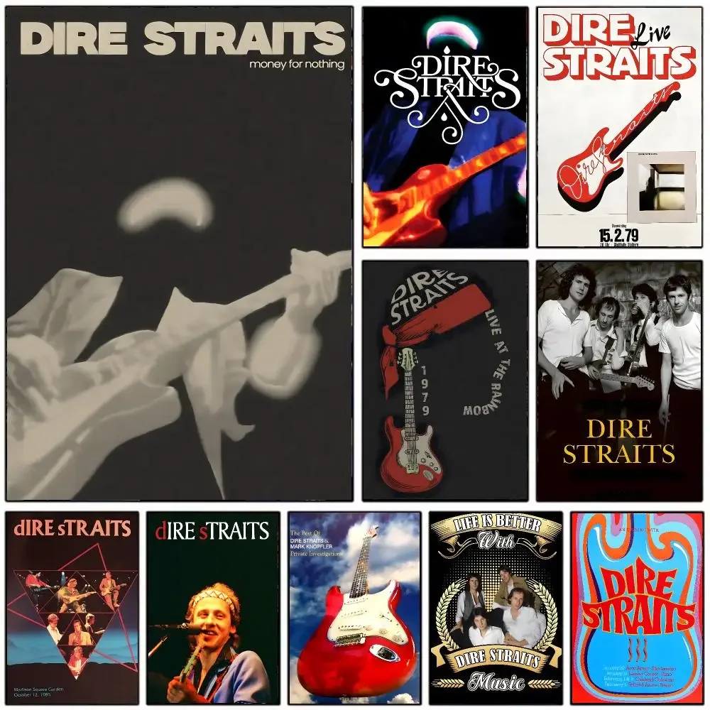 Music Rock D‑Dire Straits Poster Wall Art Print Decorative Mural Home Decor Gift Unframed