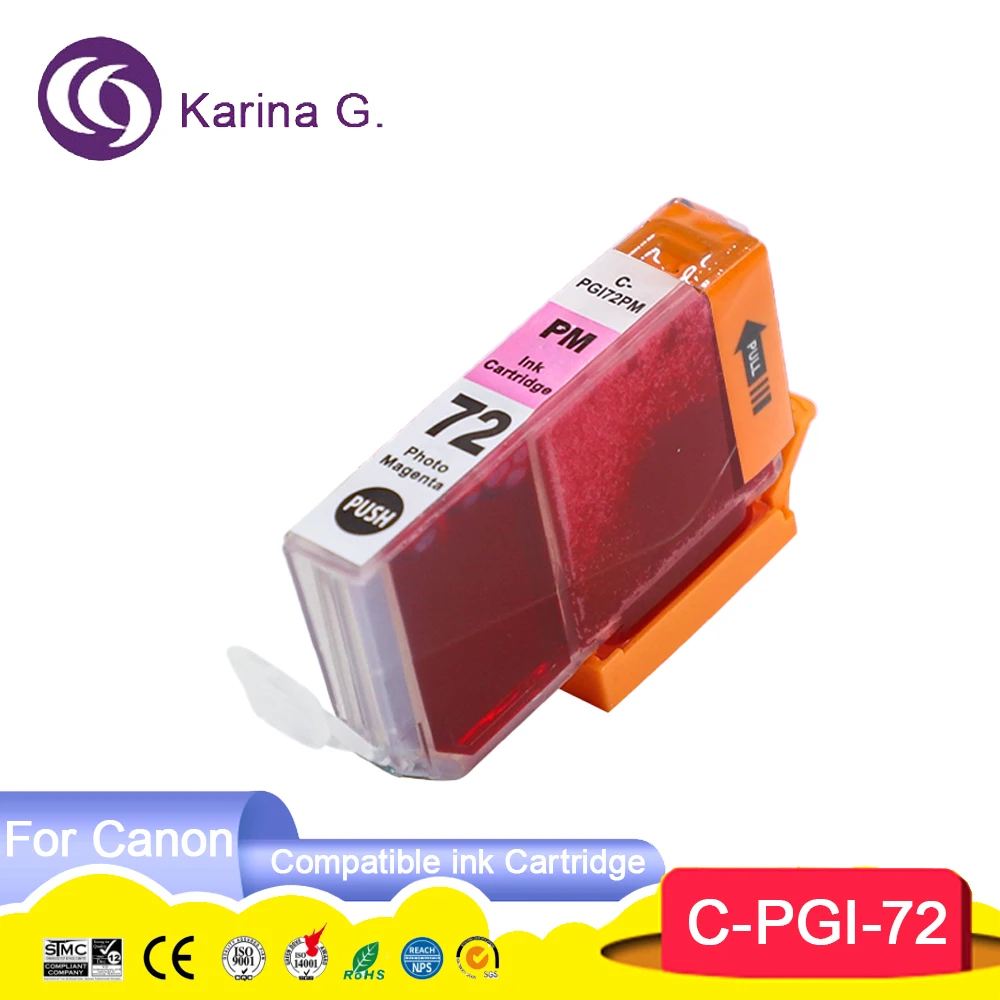 PGI 72 PGI72 PGI-72 Premium Color Compatible Ink Cartridge for Canon PIXMA Pro-10 PRO-10S Printer