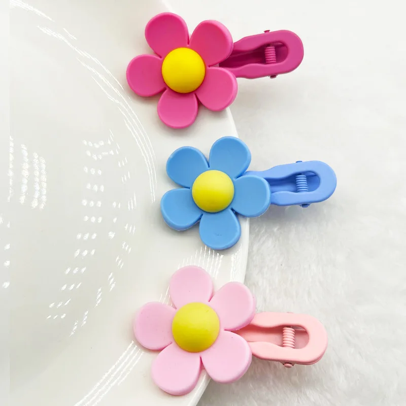 Children's Hair Accessories Baby Cute Hair Clip Student Headwear Fringe Clip for Girls No Hair Injury Duck Beak Clip