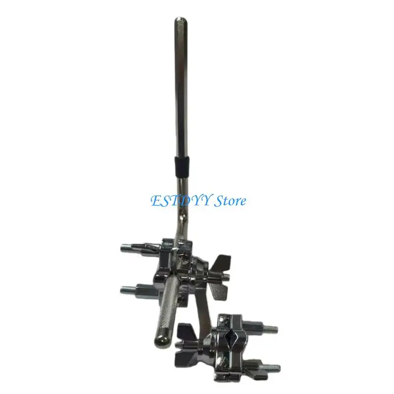 G6DE Cowbell Holder L Rod Drum Stand Clip Adjustable Cowbell MountIng Bracket Clamp