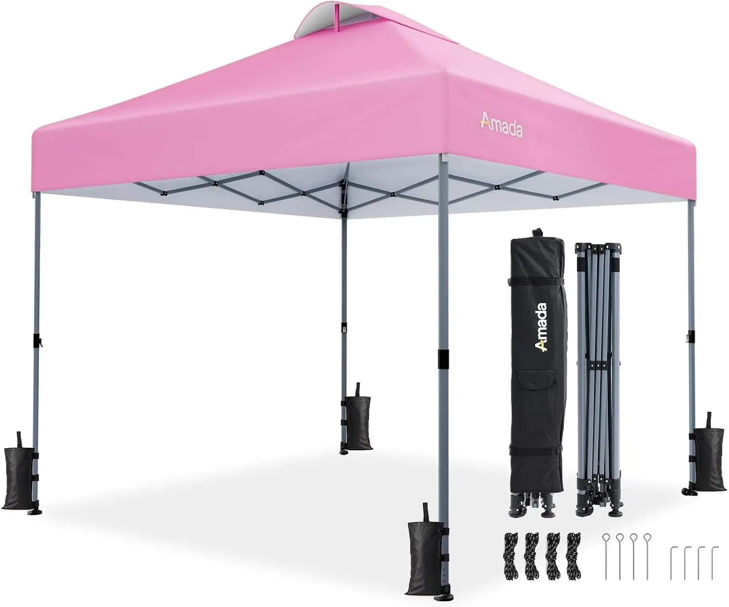 Outdoor Beach Event, Durable Fabric, Pink, One Push Instant Setup Shade Shelter