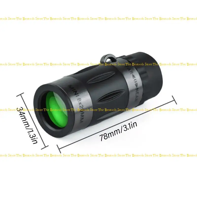 12pf Ligero 8x20 monocular con óptica clara para viajes y aventuras Hicking