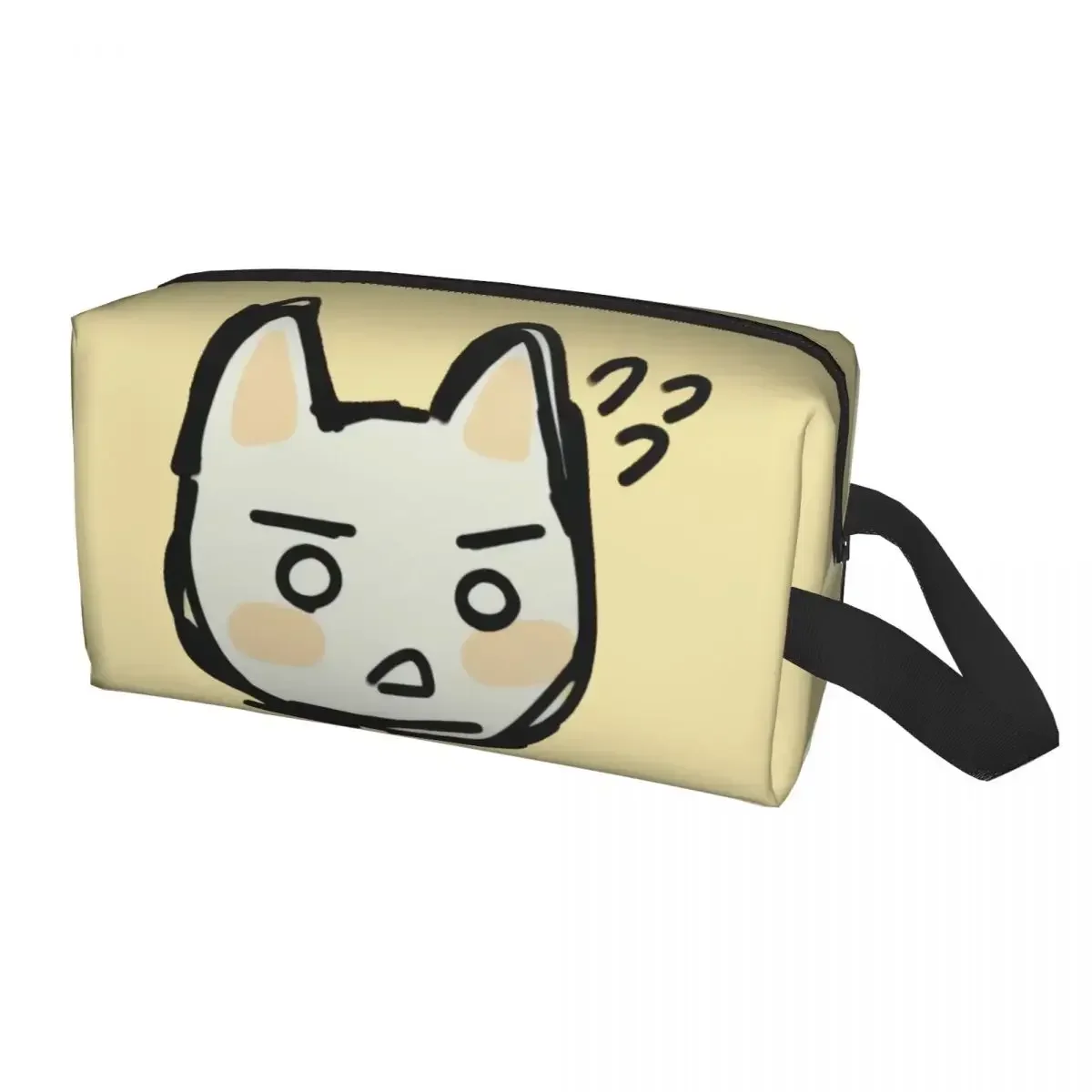 Custom Toro Inoue Cat Travel Cosmetic Bag Women Anime Animated Games Toiletry Makeup Organizer Ladies Beauty Storage Dopp Kit