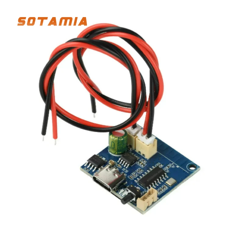 SOTAMIA DC 3.3V-4.2V 5W Bluetooth Power Amplifier Board Module Supports TF Card TWS Card Rechargeable Tuning Power Amplifier