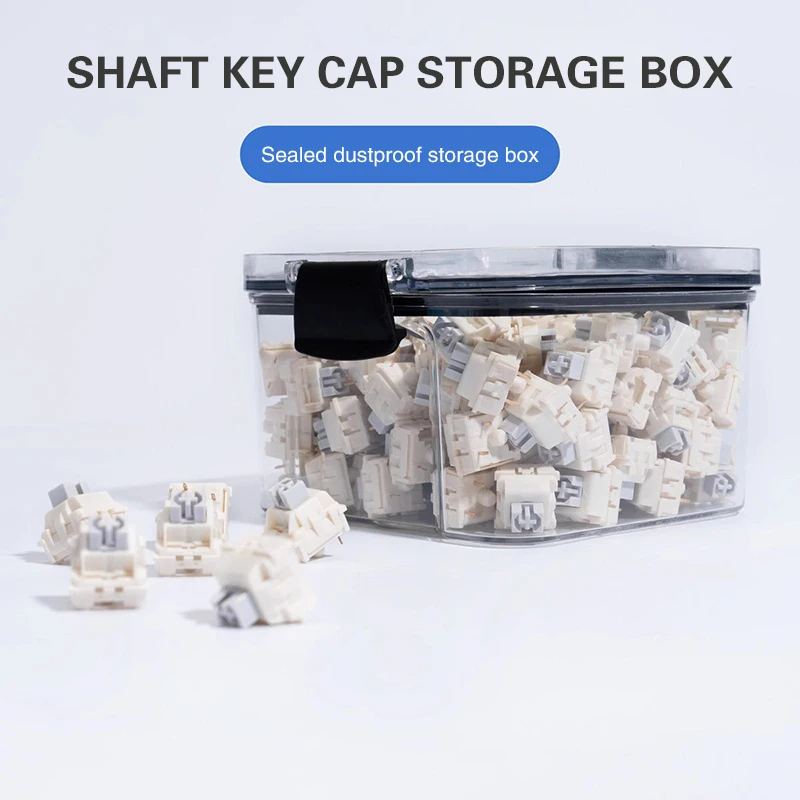 Mechanical Keyboard Shaft Seal Display Can Key Cap Storage Can Keycap Storage Box Transparent Dustproof Waterproof Storage Can