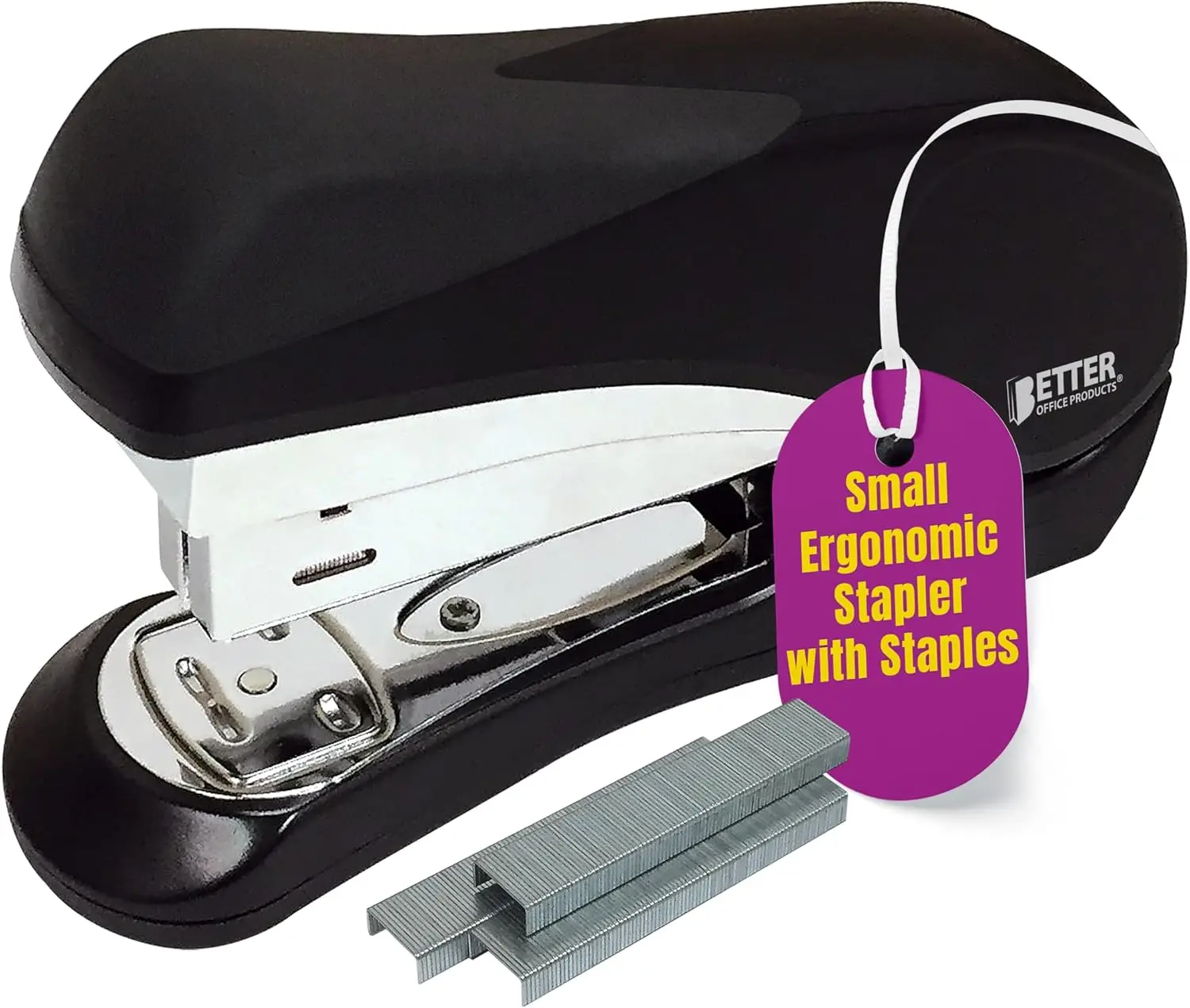 

Heavy Duty Easy Grip Stapler, Effortless Stapling, 1000 Staples Included, Compact Ergonomic Design, Non-Slip Base