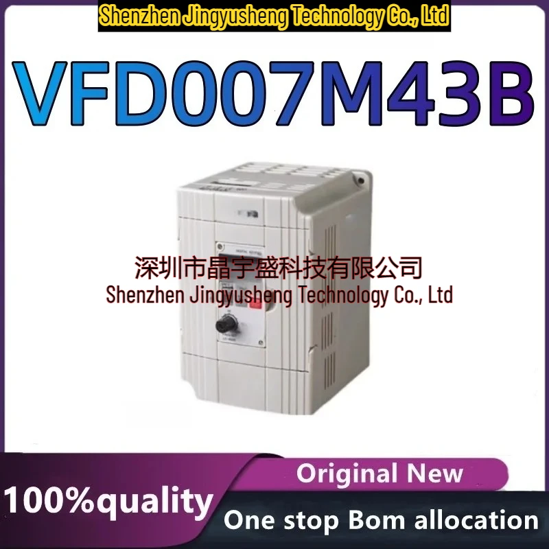 

100% New Original 0.75 Kw 380V Inverter, VFD007M43B