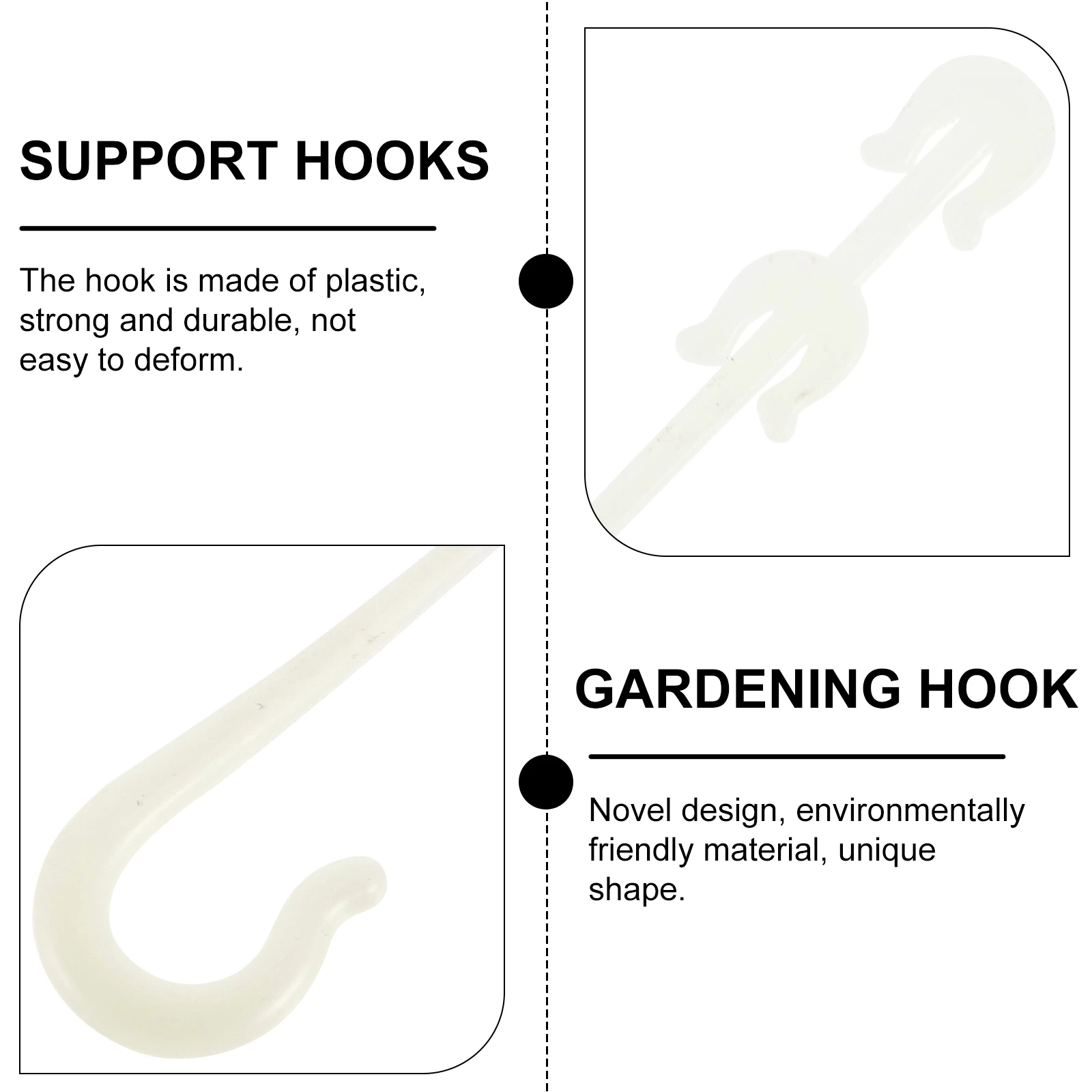 

150 pcs Plant Hanging Hooks Heavy Duty Support For Plastic Flowerpot Hangers Indoor Outdoor Gardening Hooks